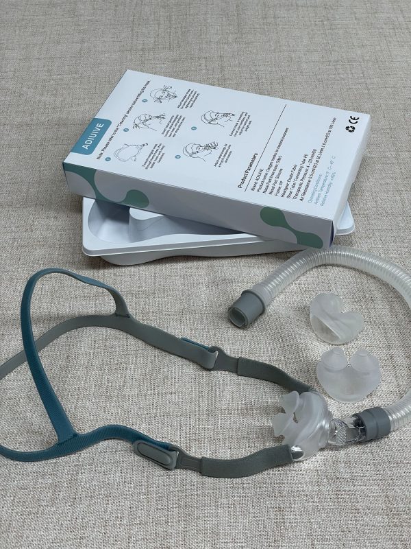 ADIUIVE-10-2 Adiuive Comfort Oxygen Mask & Tubing Kit - Soft Adjustable Nasal Cannula with Secure Head Straps - Compatible with All Standard Oxygen Concentrators - Complete Replacement Set for Home Wellness
