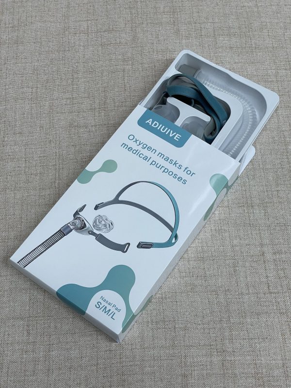 ADIUIVE-10-9 Adiuive Comfort Oxygen Mask & Tubing Kit - Soft Adjustable Nasal Cannula with Secure Head Straps - Compatible with All Standard Oxygen Concentrators - Complete Replacement Set for Home Wellness
